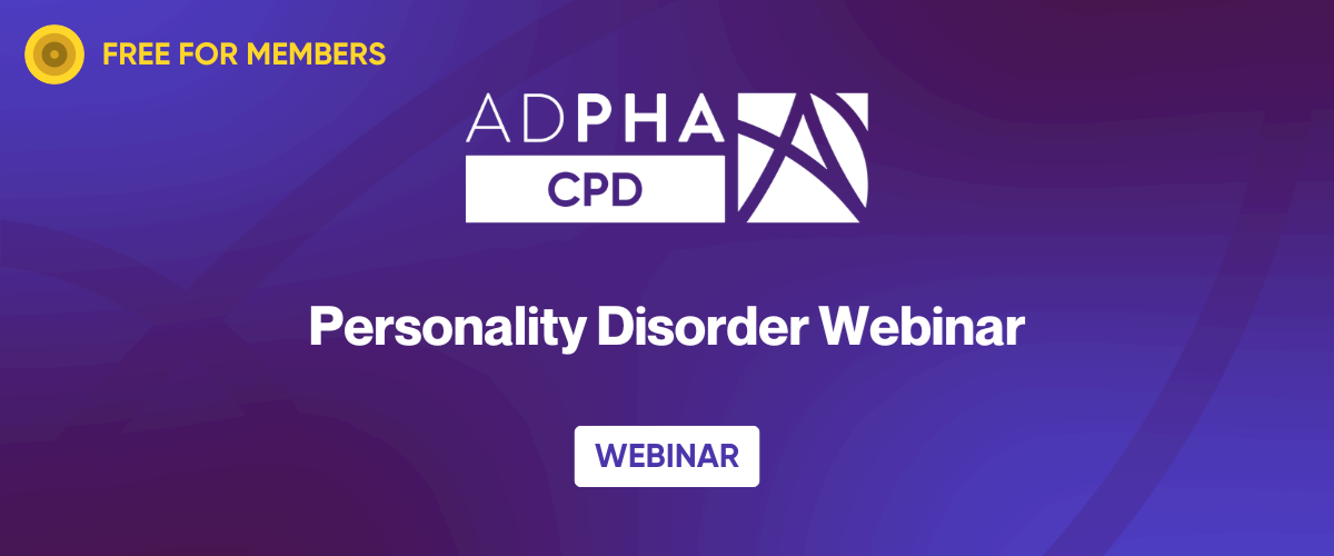 Personality Disorder Webinar